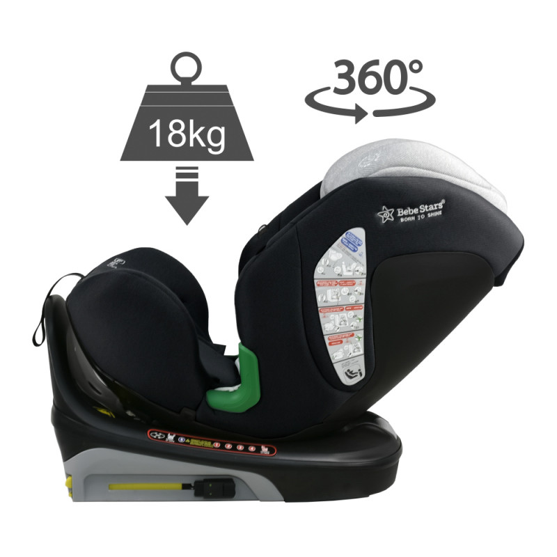 Bebe Stars Nobile i-Size Κάθισμα Αυτοκινήτου 40-150 cm Black