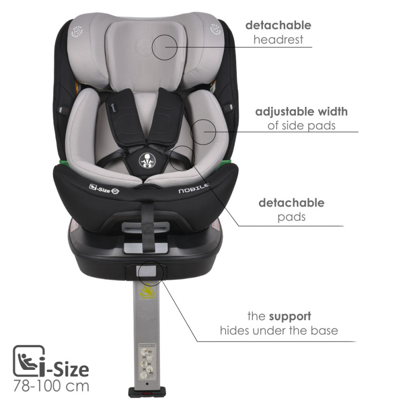 Bebe Stars Nobile i-Size Κάθισμα Αυτοκινήτου 40-150 cm Black