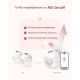 Momcozy M5 Smart Φορετό Ηλεκτρικό Θήλαστρο με App Control μονό Red 