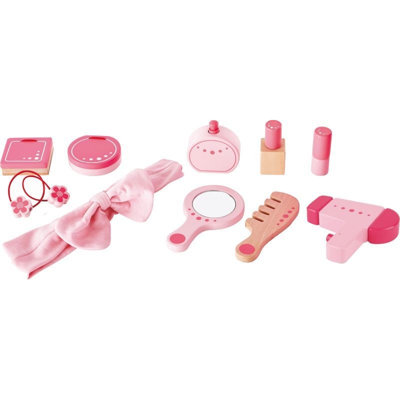 Hape Ξύλινο Σετ Dresser Table And Stool Girl's Vanity-Pink