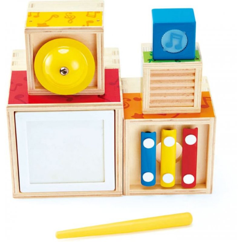 Hape Early Melodies Ξύλινο Stacking Music SetHape Early Melodies Ξύλινο Stacking Music Set