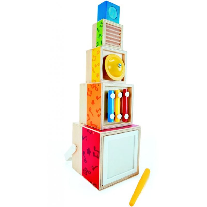 Hape Early Melodies Ξύλινο Stacking Music SetHape Early Melodies Ξύλινο Stacking Music Set