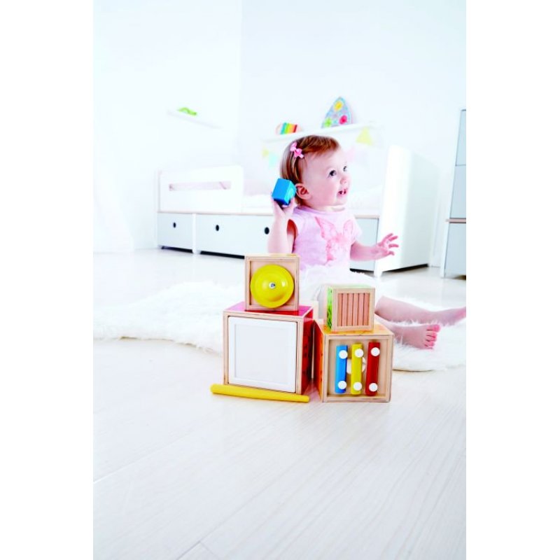 Hape Early Melodies Ξύλινο Stacking Music SetHape Early Melodies Ξύλινο Stacking Music Set