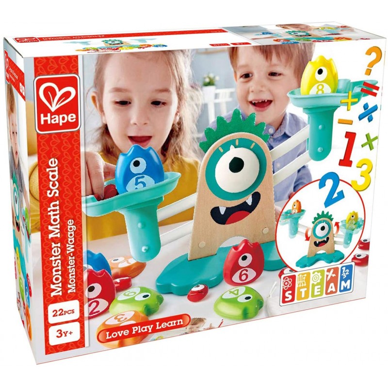 Hape Early Explorer Ξύλινη Ζυγαριά Monster Math Scale