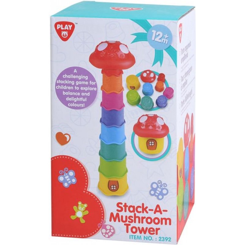 Playgo Παιχνίδι Στοίβαξης Mushroom Learning Tower