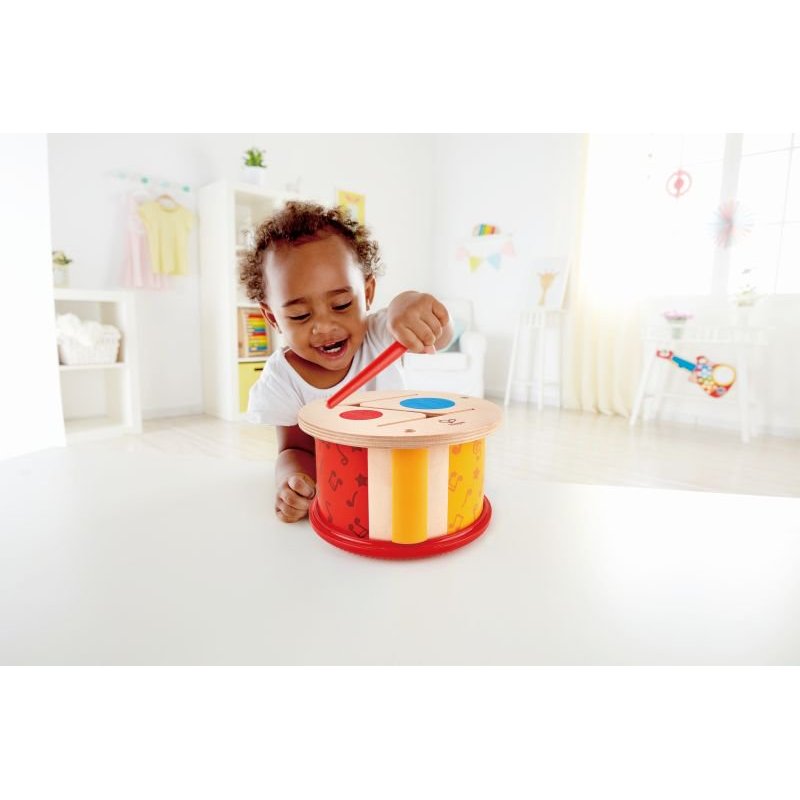 Hape Early Melodies Ξύλινο Τύμπανο Double-Sided Drum E0608