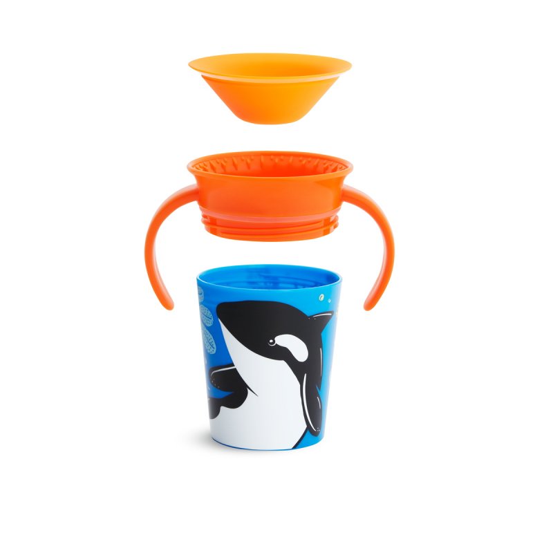 Munchkin Εκπαιδευτικό Κύπελλο Miracle 360° WildLife Orca 177ml 6m+