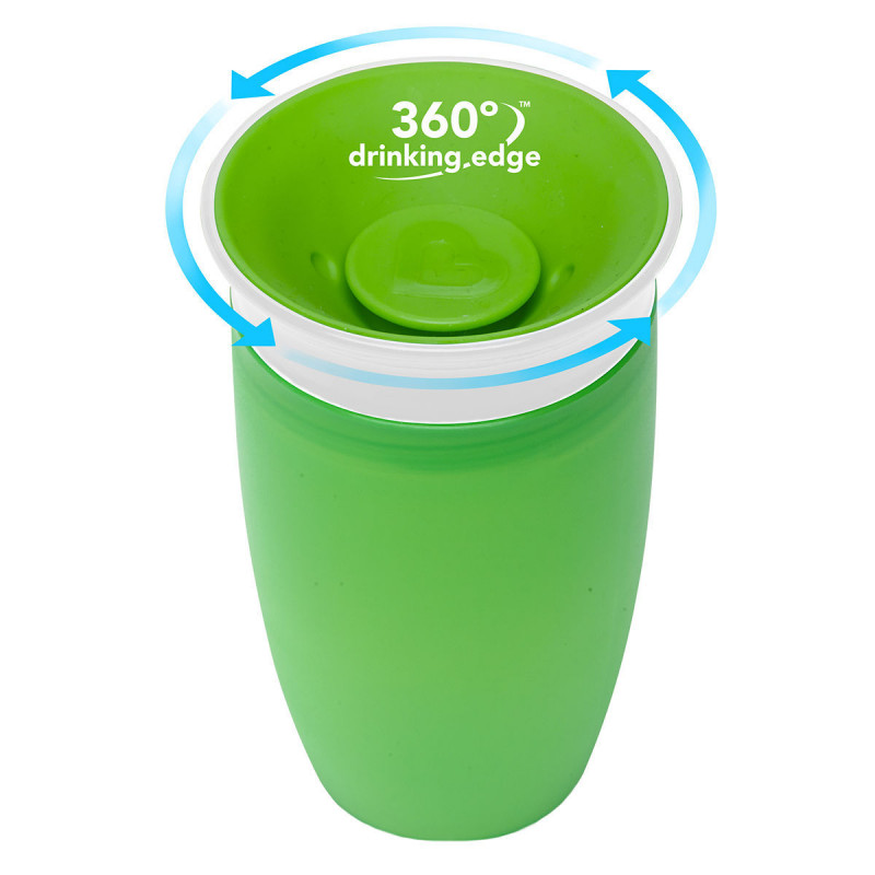 Munchkin Εκπαιδευτικό Κύπελλο Miracle 360° Sippy Cup 296ml Green