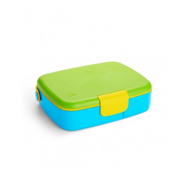 Munchkin Bento Box Green/Blue Δοχείο Φαγητού Πράσινο/Μπλε 18+ μηνών