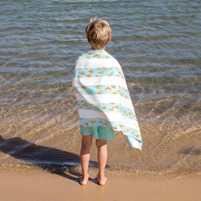 Dock & Bay: Παιδική πετσέτα θαλάσσης Oh Boy- Microfiber (Μικροϊνες) 130x70 εκ