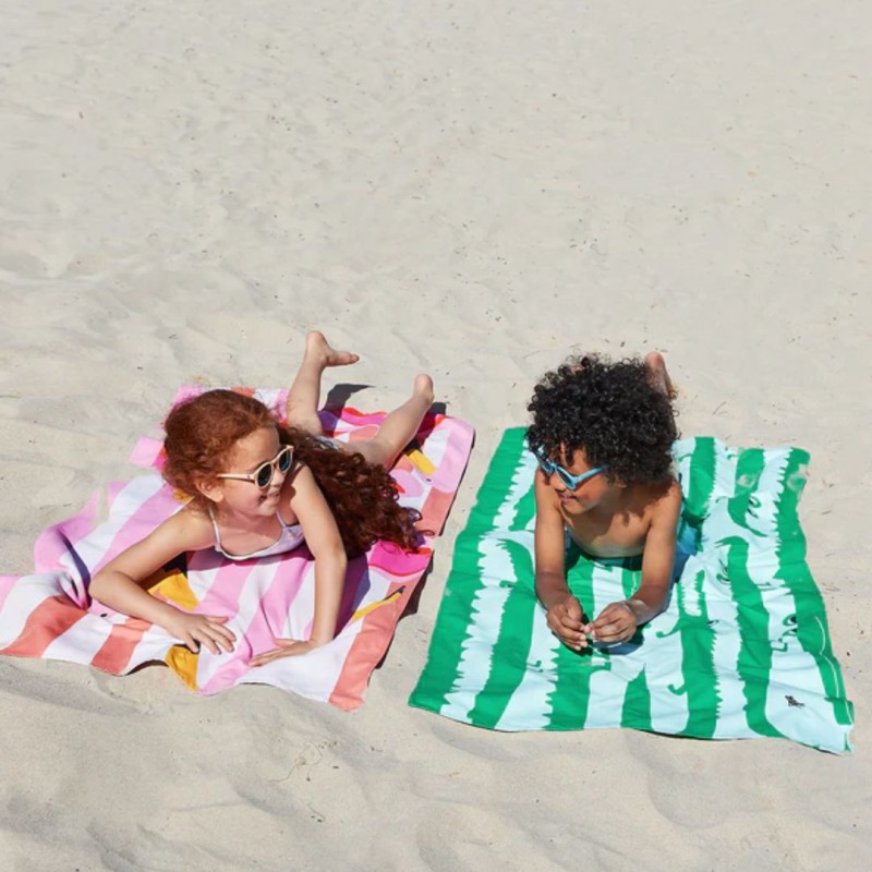 Dock & Bay: Παιδική πετσέτα θαλάσσης  - Flamboyant Flamingos Microfiber (Μικροϊνες) 130x70 εκ