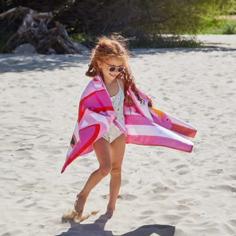 Dock & Bay: Παιδική πετσέτα θαλάσσης  - Flamboyant Flamingos Microfiber (Μικροϊνες) 130x70 εκ