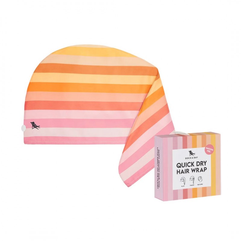 Dock & Bay Πετσέτα μαλλιών - Τουρμπάνι Hair Wrap - Miami Sorbet
