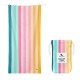 Dock & Bay: Πετσέτα θαλάσσης Quickdry - Coastal Candy (Μικροϊνες) L (160x90εκ.)