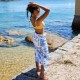 Dock & Bay: Πετσέτα θαλάσσης Quickdry - Grecian Shores (Μικροϊνες) L (160x90εκ.)