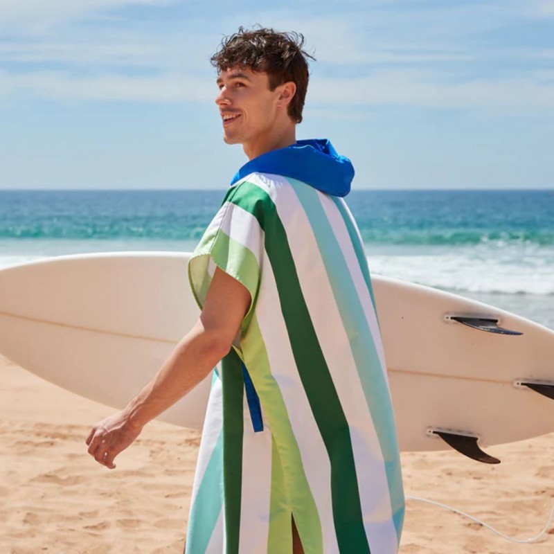 Dock & Bay: Πόντσο ενηλίκων Quickdry - Lazy River Microfiber (Μικροϊνες)- Large (105x85cm)