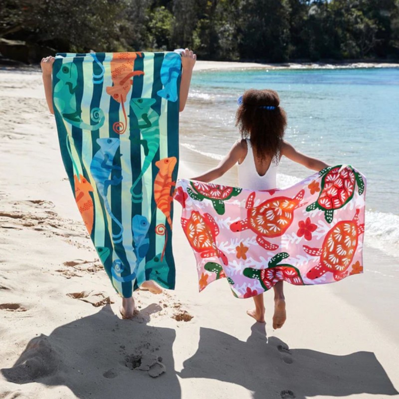 Dock & Bay: Παιδική πετσέτα θαλάσσης  - Karma Chameleon Microfiber (Μικροϊνες) 130x70 εκ
