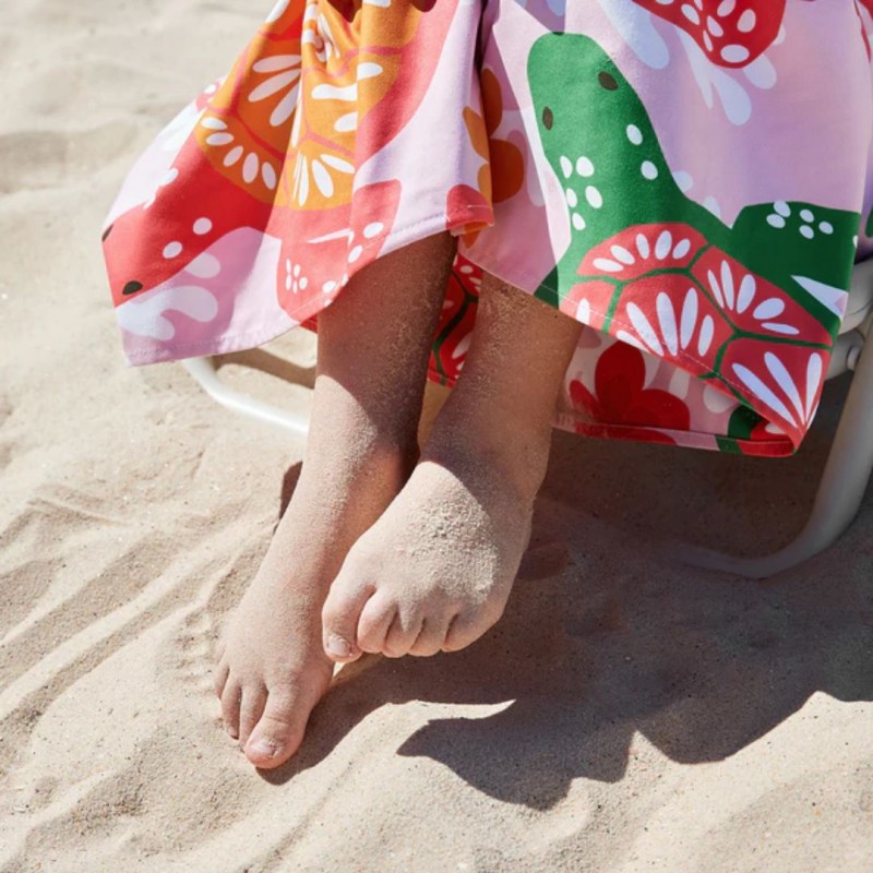 Dock & Bay: Παιδική πετσέτα θαλάσσης  - Turtley Tropical Microfiber (Μικροϊνες) 130x70 εκ