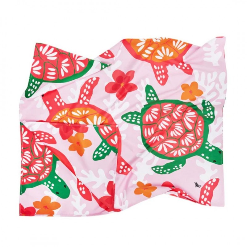 Dock & Bay: Παιδική πετσέτα θαλάσσης  - Turtley Tropical Microfiber (Μικροϊνες) 130x70 εκ