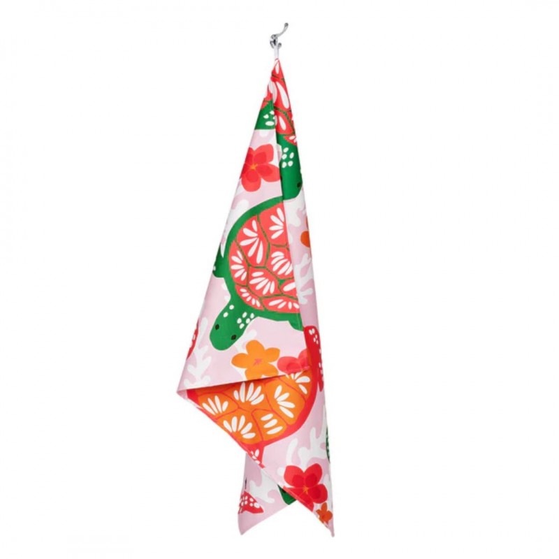 Dock & Bay: Παιδική πετσέτα θαλάσσης  - Turtley Tropical Microfiber (Μικροϊνες) 130x70 εκ