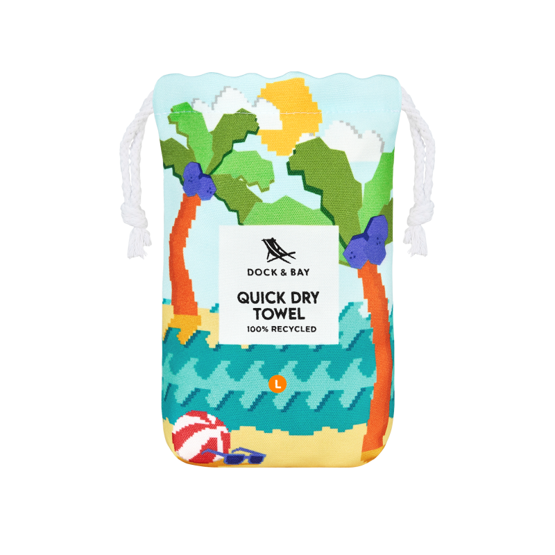 Dock & Bay: Παιδική Πετσέτα θαλάσσης Quickdry - Build-A-Beach Microfiber (Μικροϊνες) (160x90εκ.)