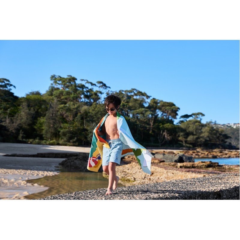 Dock & Bay: Παιδική Πετσέτα θαλάσσης Quickdry - Build-A-Beach Microfiber (Μικροϊνες) (160x90εκ.)