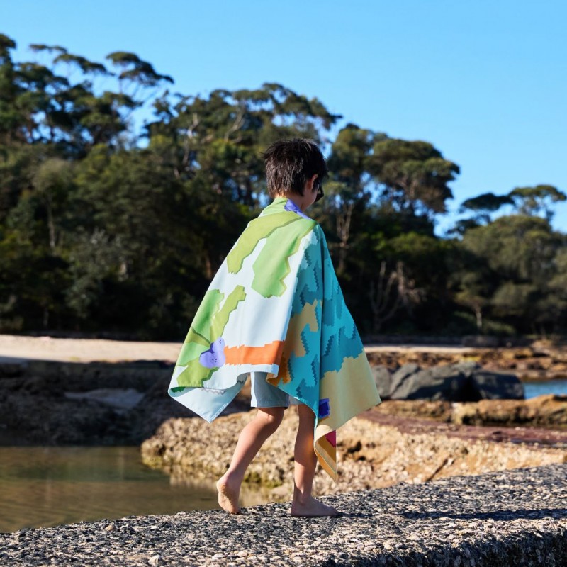 Dock & Bay: Παιδική Πετσέτα θαλάσσης Quickdry - Build-A-Beach Microfiber (Μικροϊνες) (160x90εκ.)