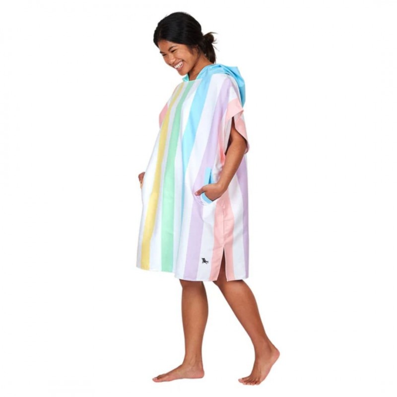 Dock & Bay Quickdry Πόντσο Ενηλίκων Με Μικροίνες (Microfiber) Medium 70*90cm Unicorn Waves