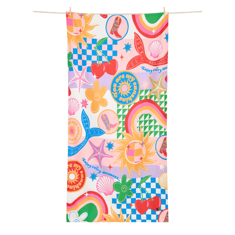 Dock & Bay: Πετσέτα θαλάσσης  - Good Vibes Club Microfiber (Μικροϊνες) 160x90 εκ
