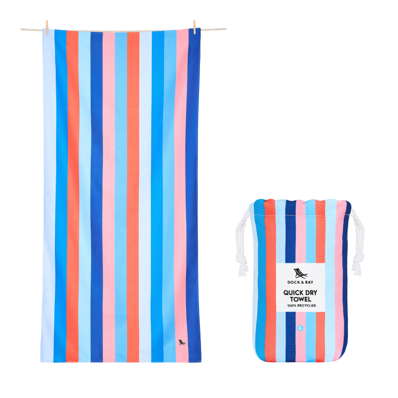 Dock & Bay: Πετσέτα θαλάσσης Quickdry Ocean Pavilion Microfiber (Μικροϊνες) L (160x90εκ.)
