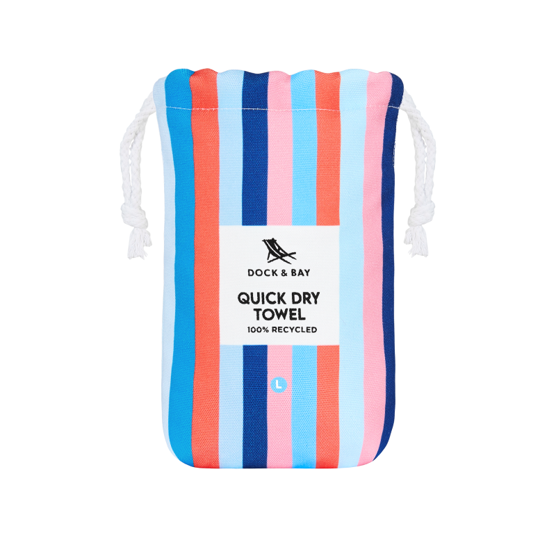 Dock & Bay: Πετσέτα θαλάσσης Quickdry Ocean Pavilion Microfiber (Μικροϊνες) L (160x90εκ.)