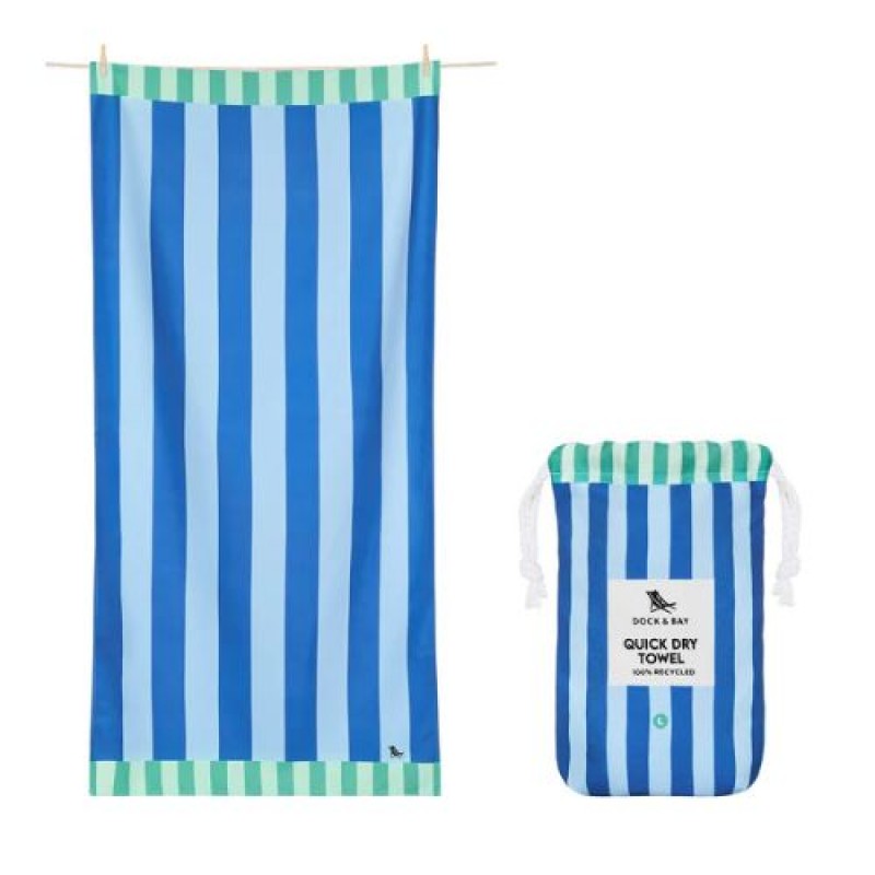 Dock & Bay: Πετσέτα θαλάσσης Quickdry Blue Sky Microfiber (Μικροϊνες) L (160x90εκ.)