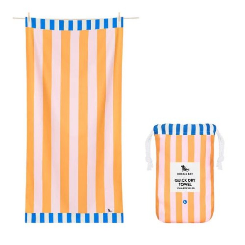 Dock & Bay: Πετσέτα θαλάσσης Quickdry Mellow Yellow Microfiber (Μικροϊνες) L (160x90εκ.)