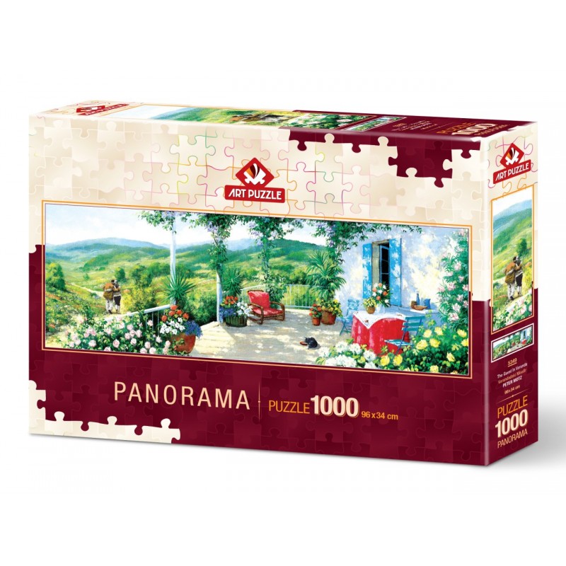 Art Puzzle: 1000τμχ Guest on the Patio Panorama Puzzle