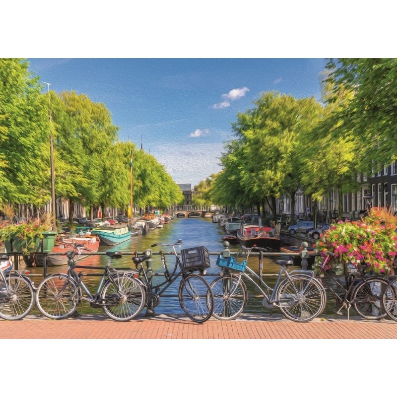 Art Puzzle: 2000τμχ Amsterdam Canal