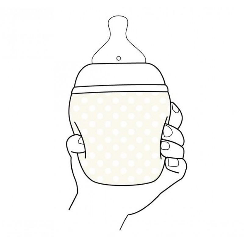 Elhee x Liberty Collection: Μπιμπερό από ιατρική σιλικόνη 240ml-Honey Dew Pink