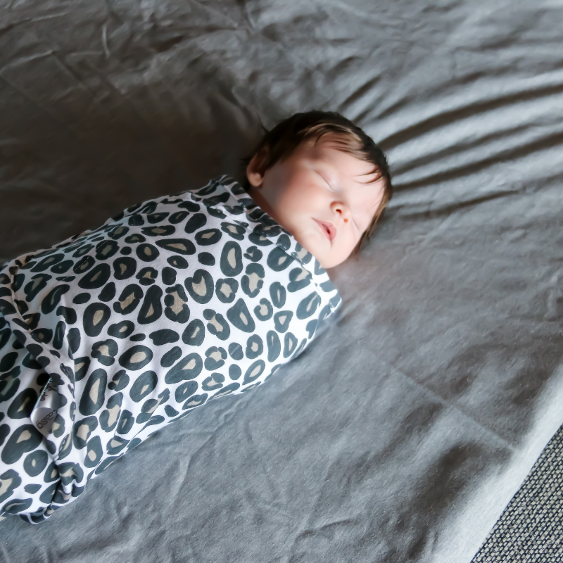 Bo Jungle Βαμβακερή Κουβέρτα Φασκιώματος Για 3,2-4kg Leopard Swaddle