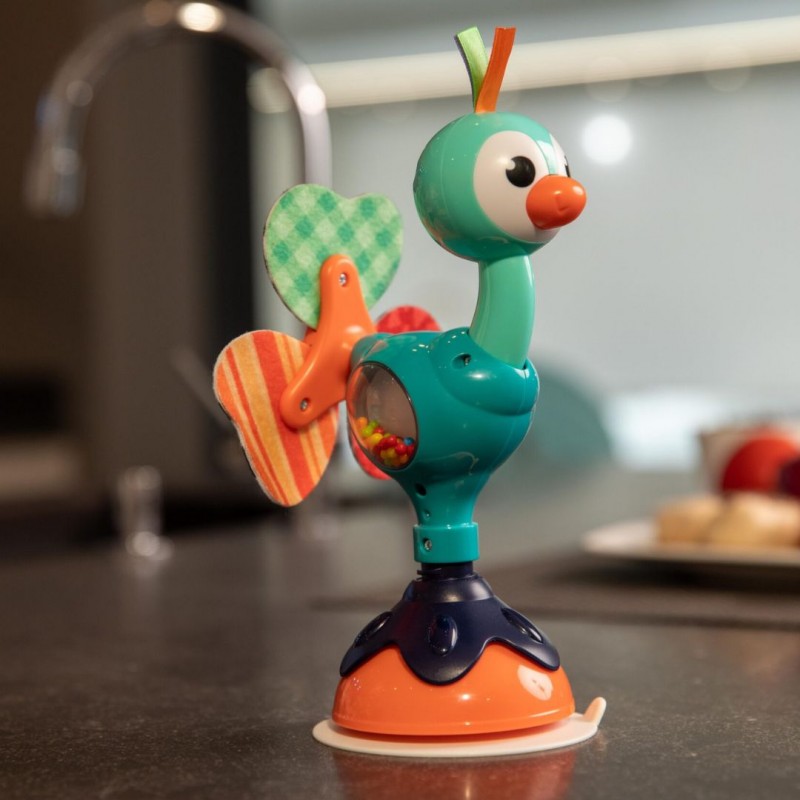 Bo Jungle: Παιχνίδι απασχόλησης για το φαγητό με βεντούζα-Παγώνι