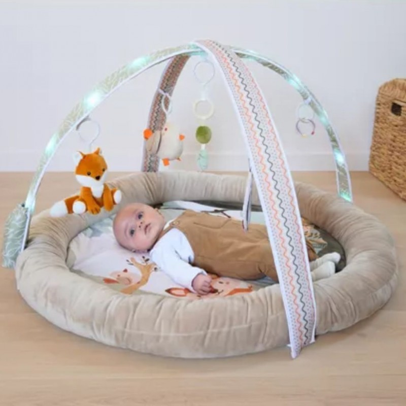 Bo Jungle: Χαλάκι δραστηριοτήτων - Βρεφικό γυμναστήριο με παιχνίδια, μουσική και φώτα - Borneo