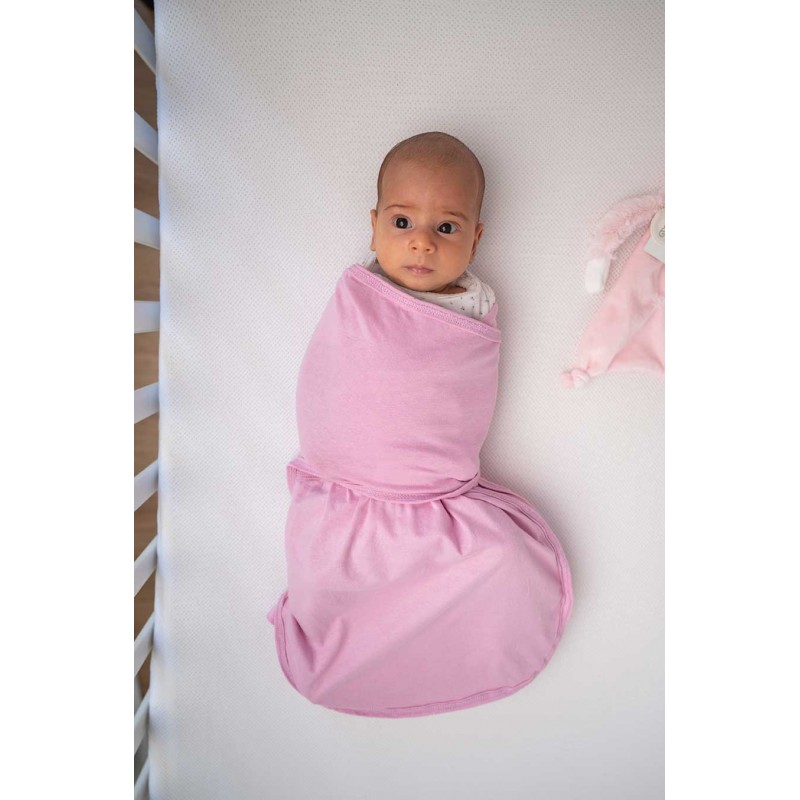 BabyBliss Snug Σετ Κουβέρτες Φασκιώματος 2 τμχ Cream & Pink