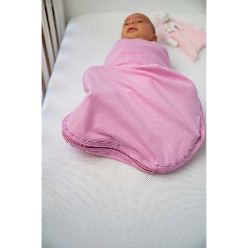 BabyBliss Snug Σετ Κουβέρτες Φασκιώματος 2 τμχ Cream & Pink