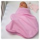 BabyBliss Snug Σετ Κουβέρτες Φασκιώματος 2 τμχ Cream & Pink