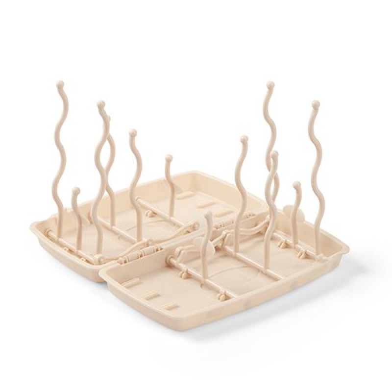 BabyOno: Πτυσσόμενος στεγνωτήρας/ Βάση στράγγισης για τα σκεύη του μωρού- Μπεζ