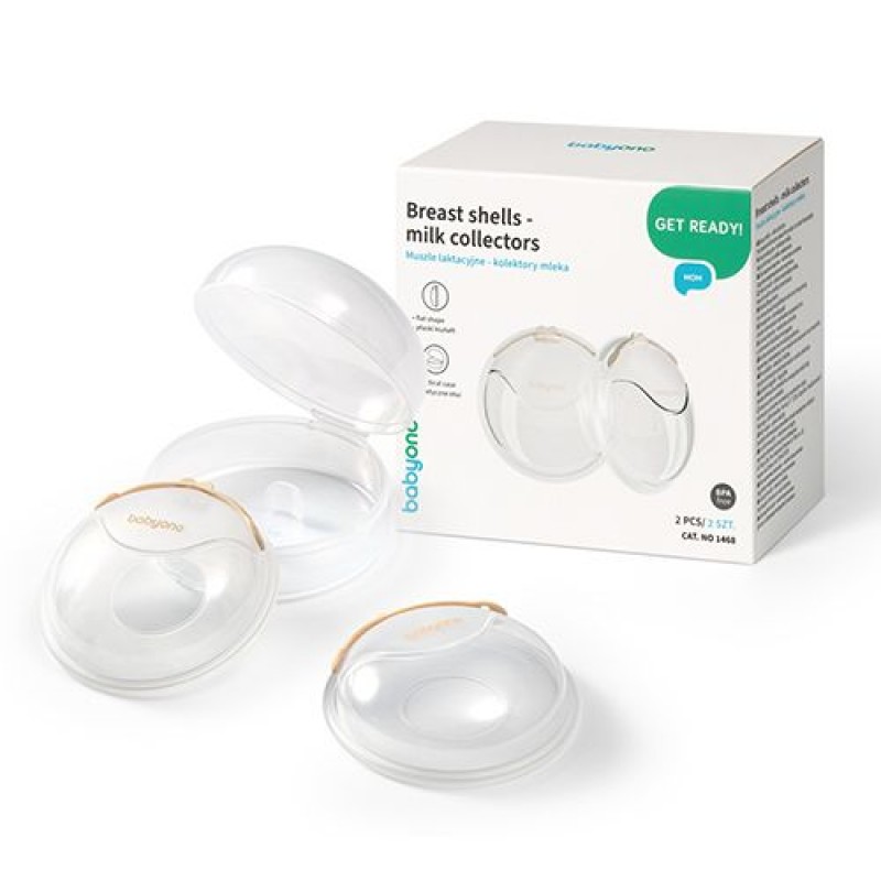 BabyOno: Συλλέκτες Μητρικού Γάλακτος από Σιλικόνη (2 τεμ.) με Θήκη