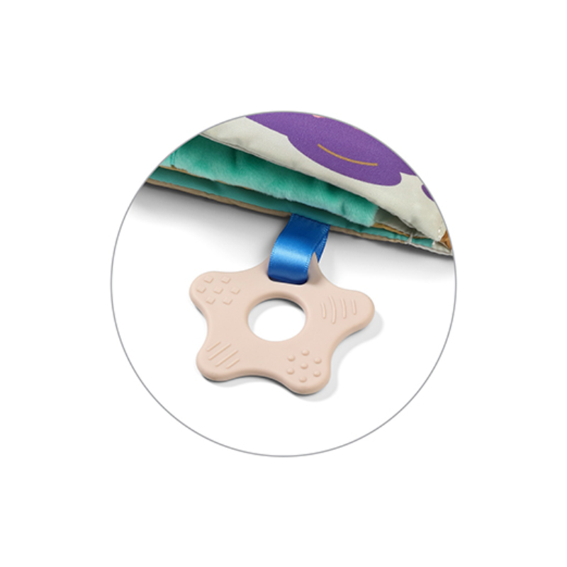 BabyOno: Κρεμαστό πάνινο βιβλίο με στοιχεία ανακάλυψης- Farm first book