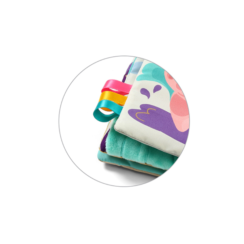 BabyOno: Κρεμαστό πάνινο βιβλίο με στοιχεία ανακάλυψης- Farm first book