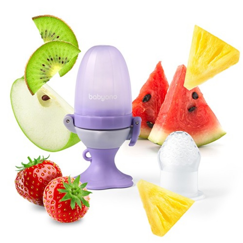 BabyOno: Βρεφικός τροφοδότης φαγητού με 2 εξαρτήματα - Λουλούδι