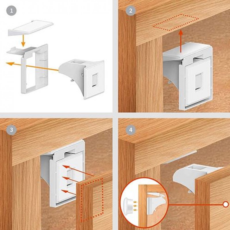 Babyono: Μαγνητική κλειδαριά για ντουλάπια - συρτάρια