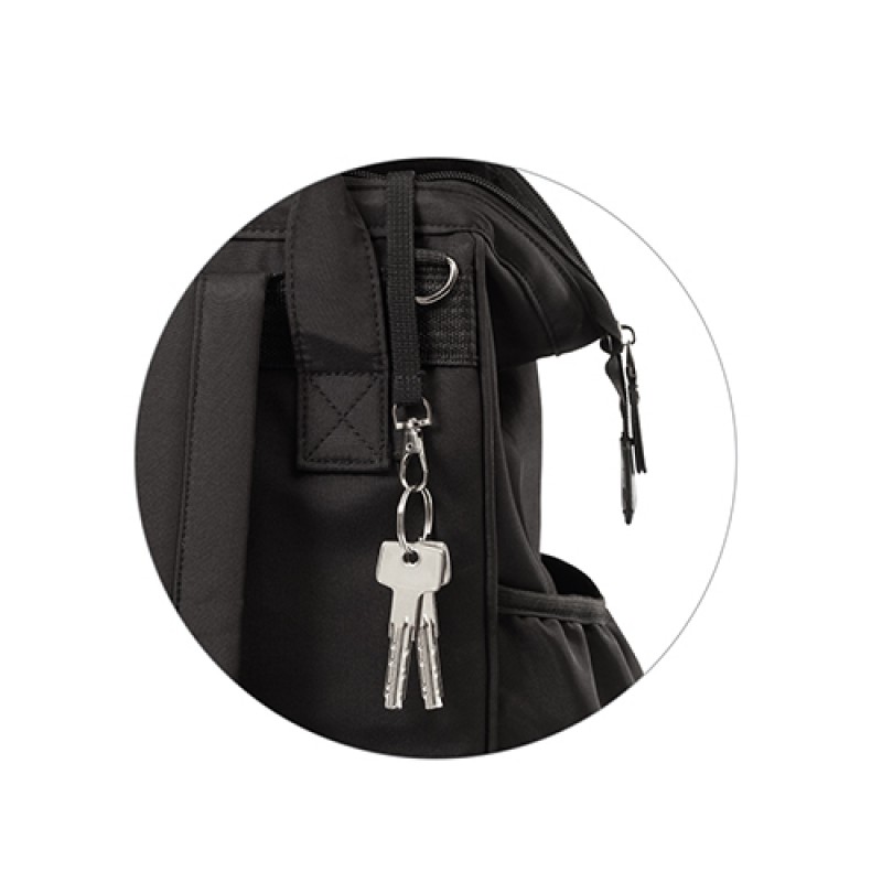 BabyOno: Μοντέρνα τσάντα αλλαξιέρα πλάτης - Μαύρη (Διαθέτει ματ αλλαγής πάνας)