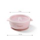 BabyOno: Μπολ σιλικόνης με λαβές, καπάκι & βάση με βεντούζα - Ροζ